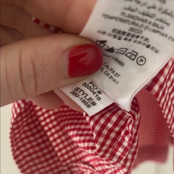 Doen Red Gingham June Blouse - Picture 10 of 10